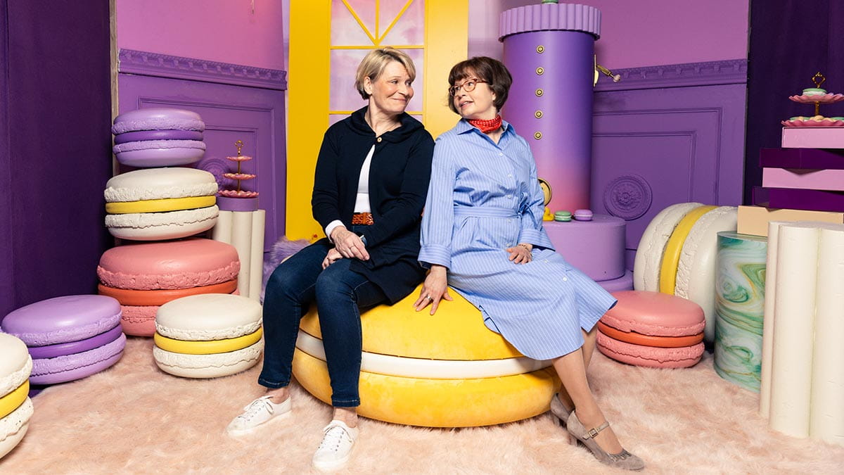 Outi Moberg ja Pia Aulaskoski Veikkauksella